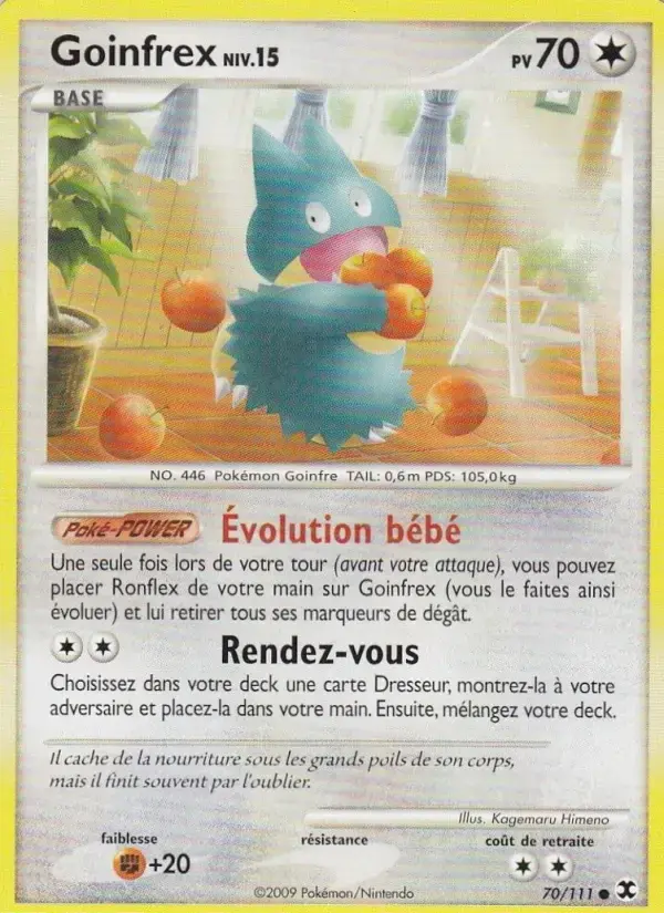 Carte Pokémon Goinfrex Niv. 15 #70 — Rivaux Émergeants