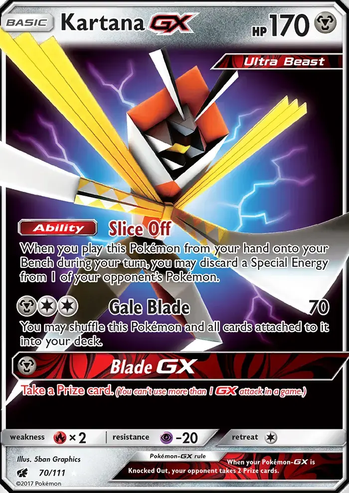 Kartana GX #70 — Crimson Invasion
