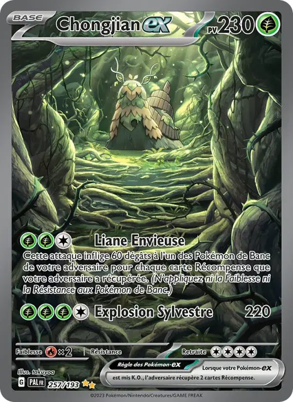 Carte Pokémon Chongjian-ex #257 — Évolutions à Paldea