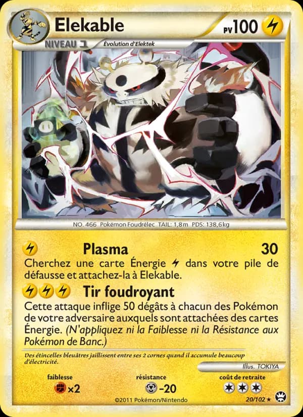 Carte Pokémon Elekable #20 — Triomphant