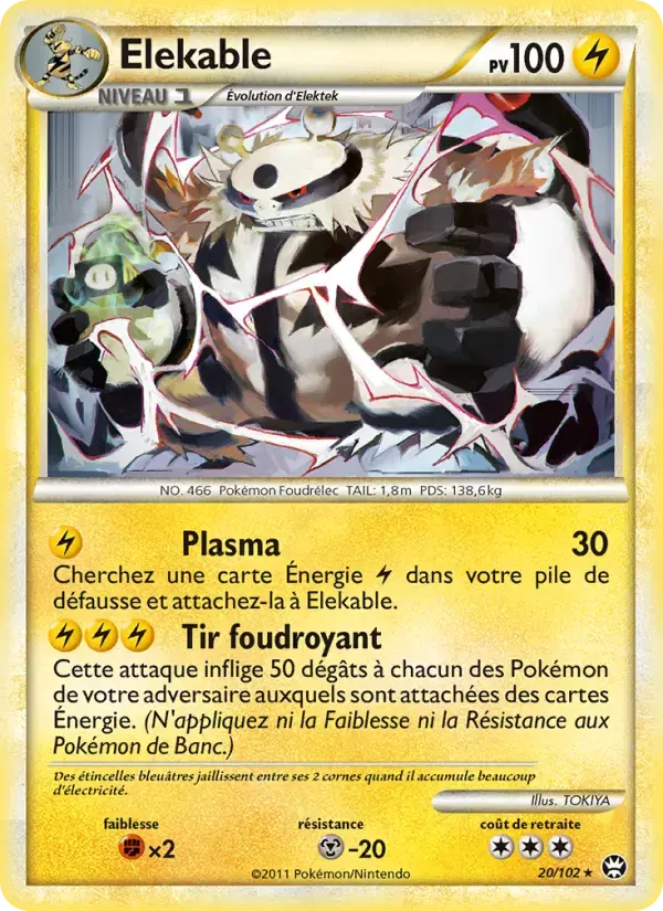 Carte Pokémon Elekable #20 — Triomphe