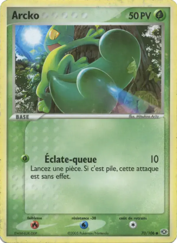 Carte Pokémon Arcko #70 — Émeraude