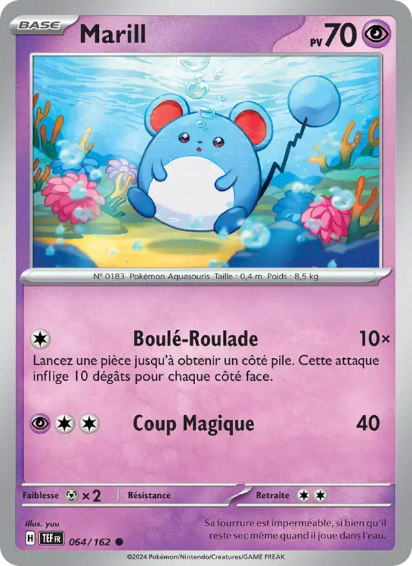 Carte Pokémon Marill #064 — Forces Temporelles