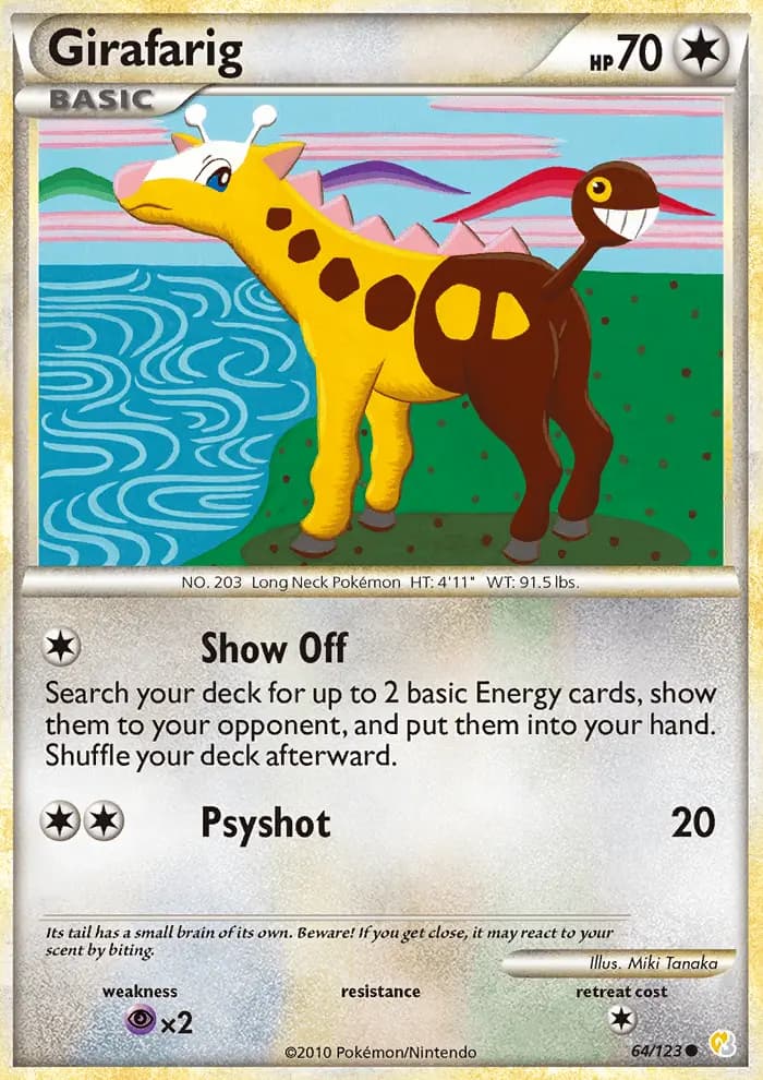 Girafarig #64 — HeartGold SoulSilver