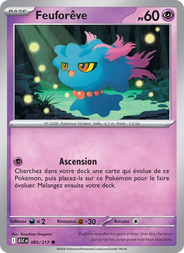 Carte Pokémon Feuforêve #085 — Héros Transcendants