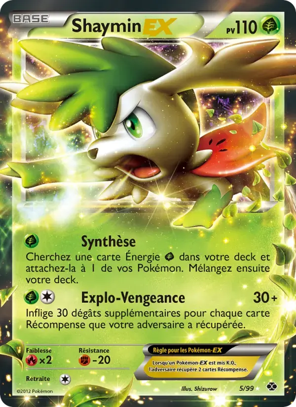 Carte Pokémon Shaymin-EX #5 — Destinées Futures