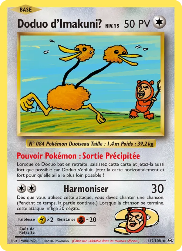 Carte Pokémon Doduo d'Imakuni? #112 — Évolutions XY