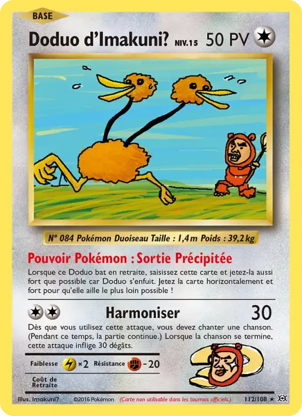 Carte Pokémon Doduo d'Imakuni? #112 — Évolutions XY