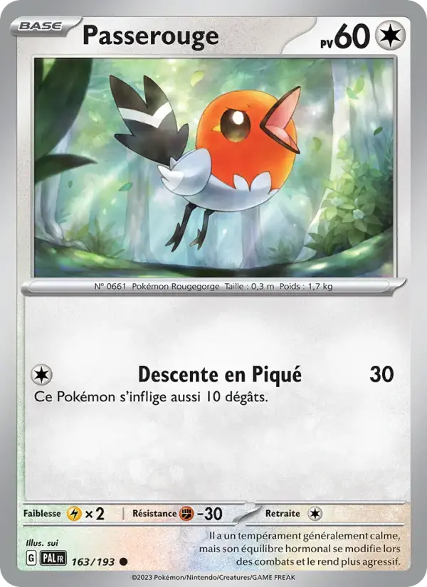 Carte Pokémon Passerouge #163 — Évolutions à Paldea