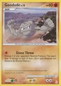 Carte Pokémon Geodude #1 — Kit du Dresseur DP (Lucario)