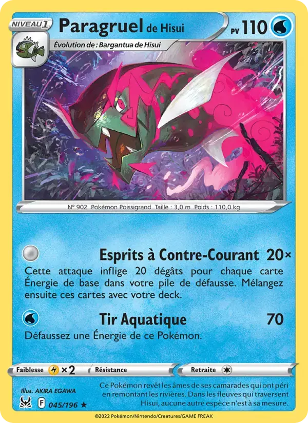 Carte Pokémon Paragruel de Hisui #045 — Origine Perdue