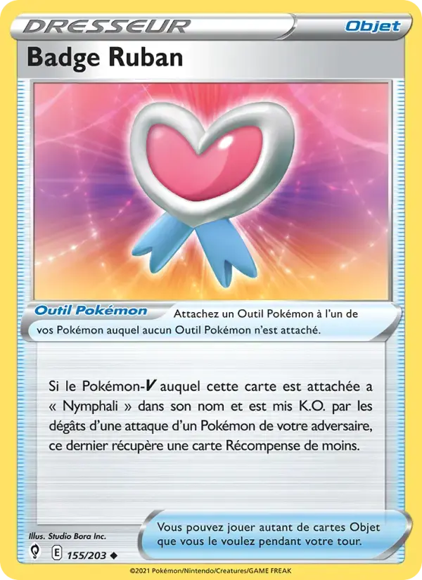 Carte Pokémon Badge Ruban #155 — Évolution Céleste