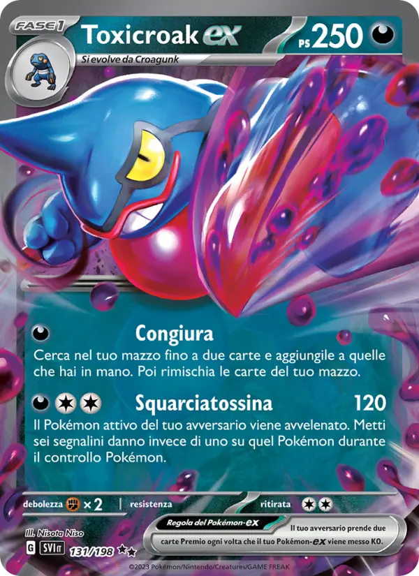 Carte Pokémon Coatox-ex #131 — Écarlate et Violet