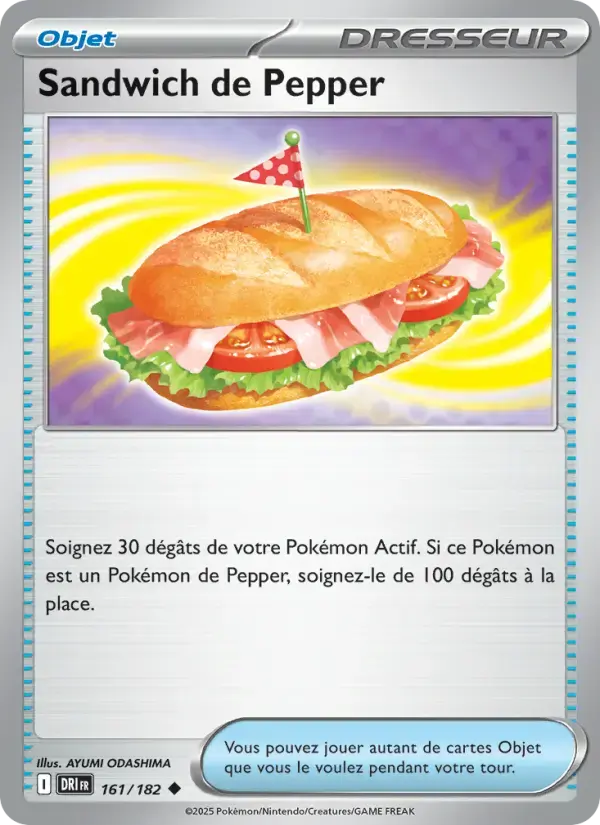 Carte Pokémon Sandwich de Pepper #161 — Rivalités Destinées
