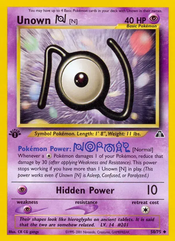 Unown [N] #50 — Neo Discovery