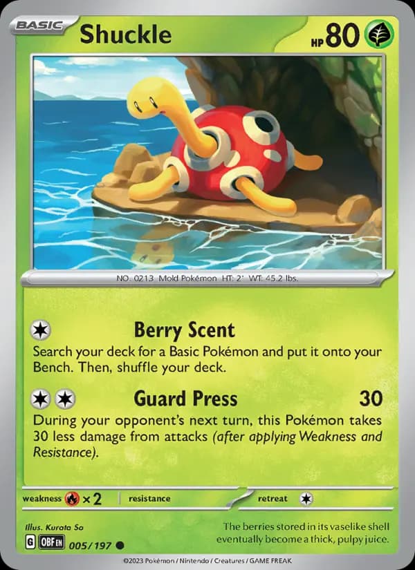 Shuckle #005 — Obsidian Flames