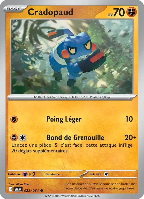 Carte Pokémon Cradopaud #023 — Fable Nébuleuse