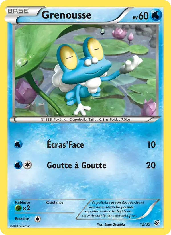 Carte Pokémon Grenousse #12 — Bienvenue à Kalos
