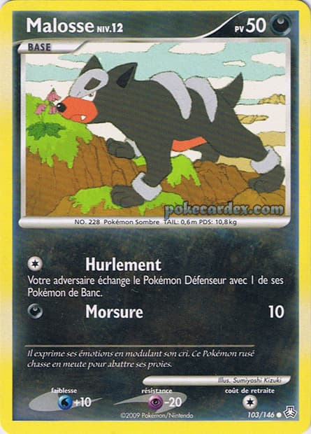 Carte Pokémon Malosse #103 — Éveil des Légendes