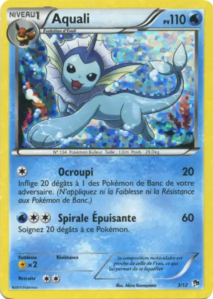 Carte Pokémon Aquali #3 — 2013 Promo McDonald's