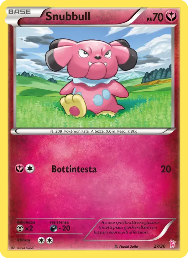 Carte Pokémon Snubbull #27 — Kit du Dresseur XY (Nymphali)