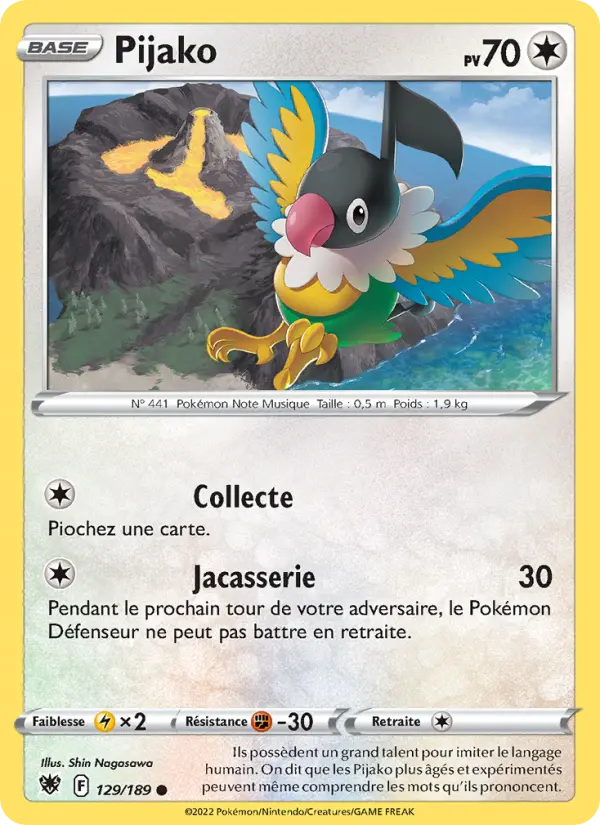 Carte Pokémon Pijako #129 — Astres Radieux