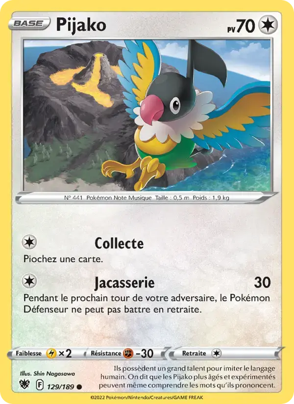 Carte Pokémon Pijako #129 — Astres Radieux
