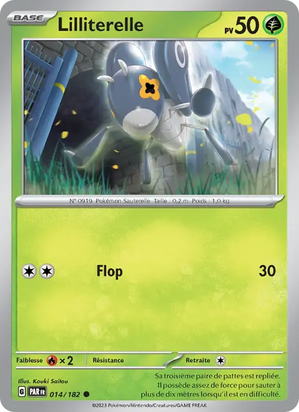Carte Pokémon Lilliterelle #014 — Faille Paradoxe