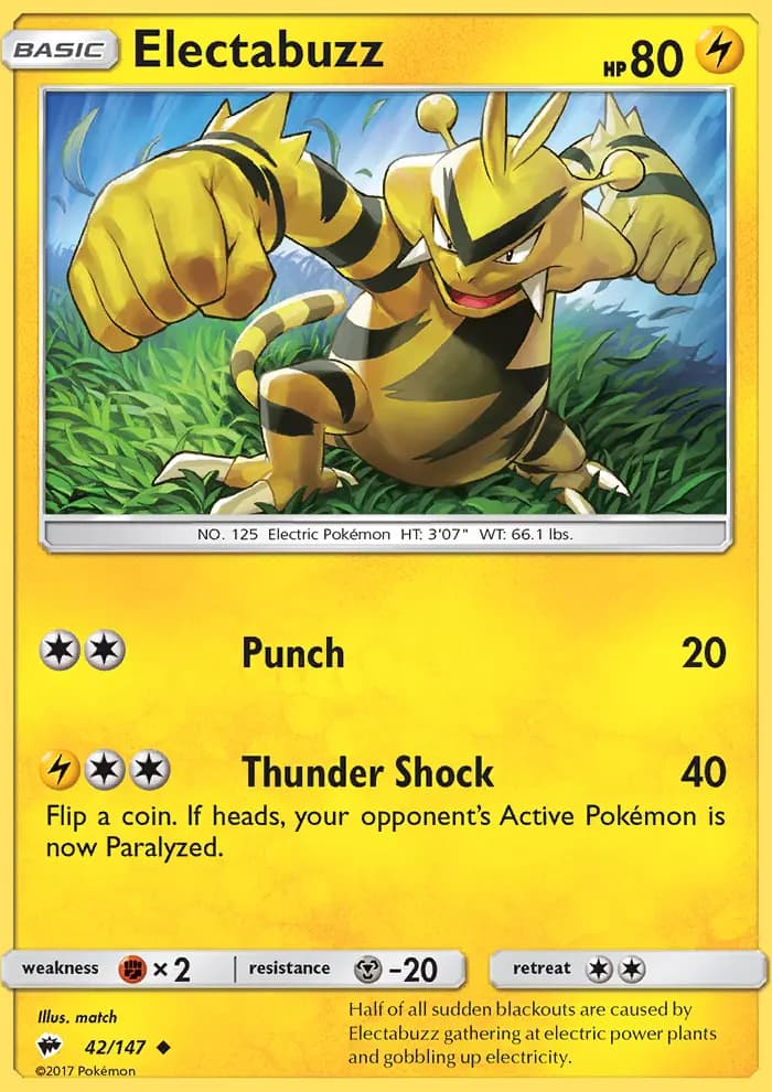 Electabuzz #42 — Burning Shadows