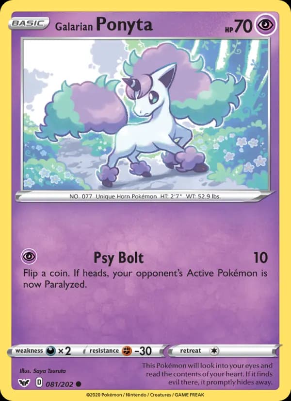 Galarian Ponyta #81 — Sword & Shield