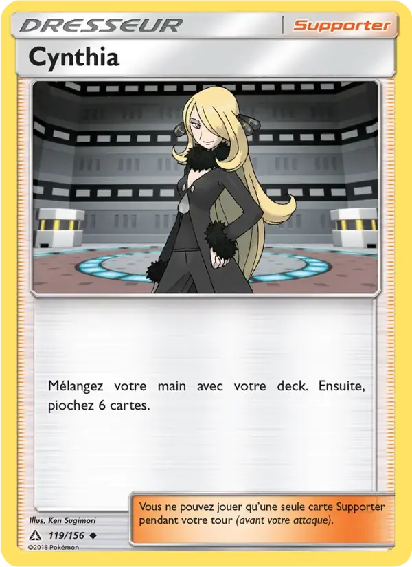 Carte Pokémon Cynthia #119 — Ultra-Prisme