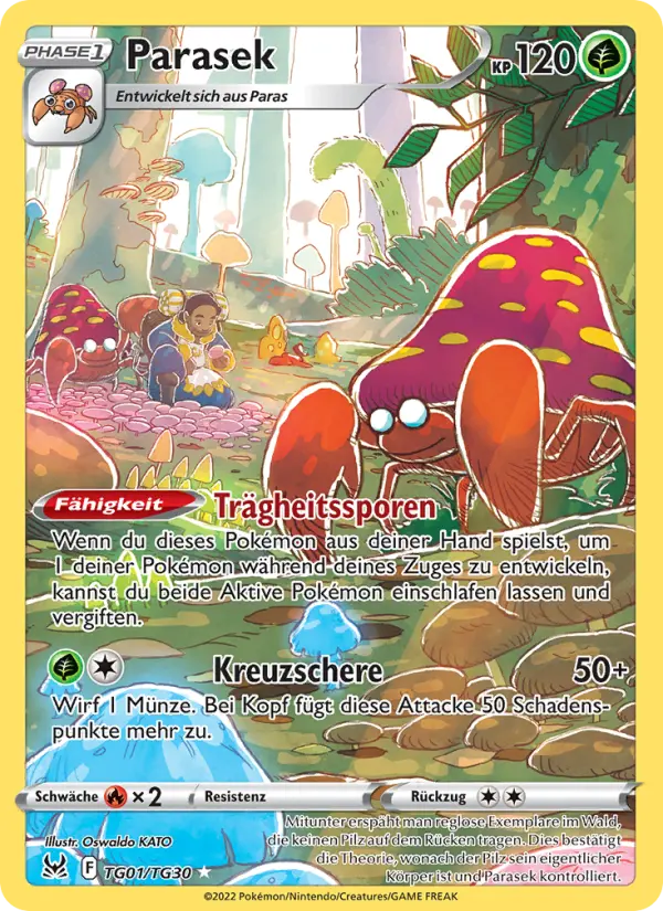 Carte Pokémon Parasect #TG01 — Origine Perdue
