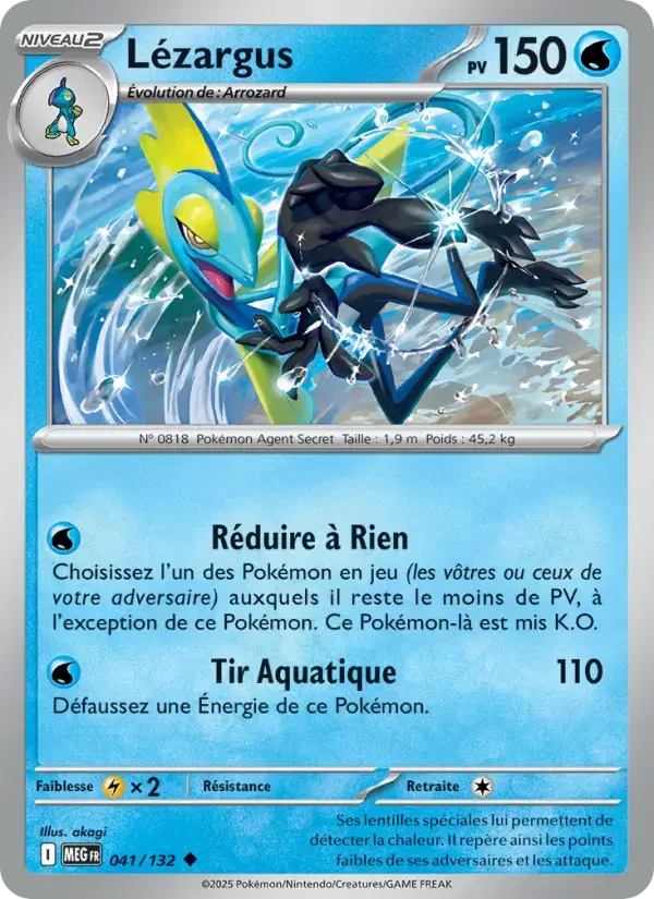 Carte Pokémon Lézargus #041 — Méga-Évolution