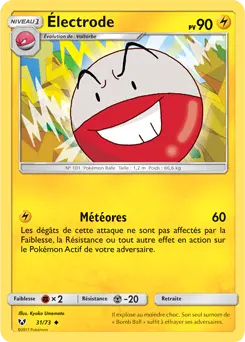 Carte Pokémon Électrode #31 — Légendes Brillantes