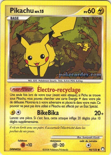 Carte Pokémon Pikachu #94 — Trésors Mystérieux
