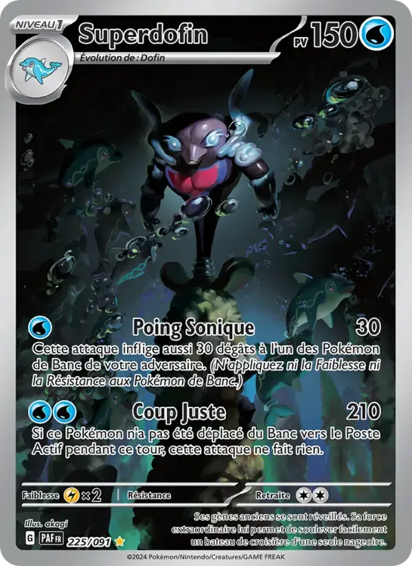 Carte Pokémon Superdofin #225 — Destinées de Paldea