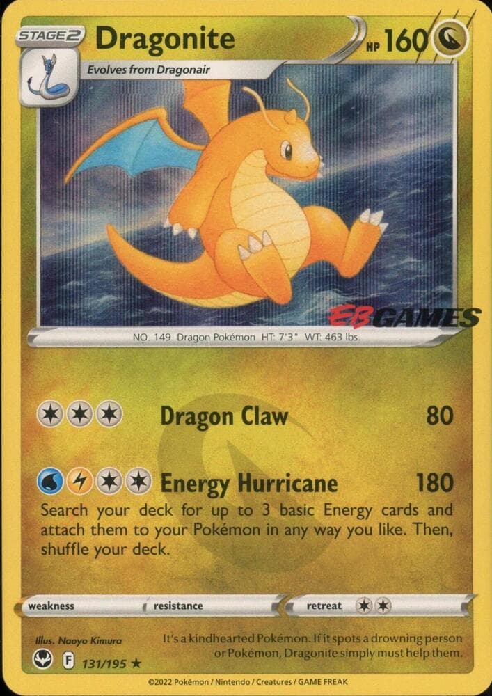 Dragonite #131 Stamp V1 — Silver Tempest