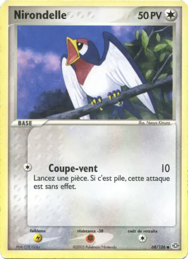 Carte Pokémon Nirondelle #68 — Émeraude