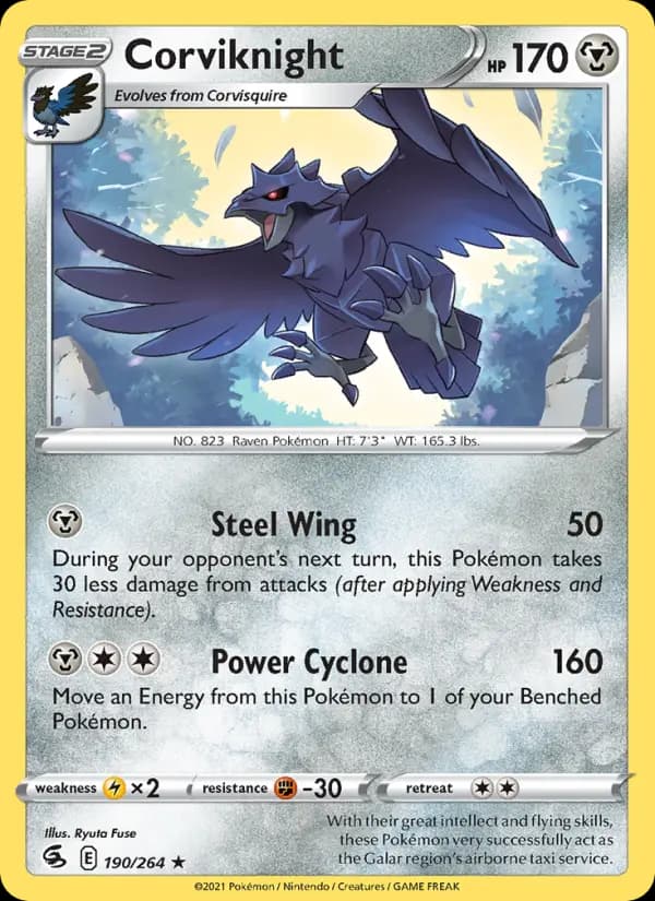 Corviknight #190 — Fusion Strike