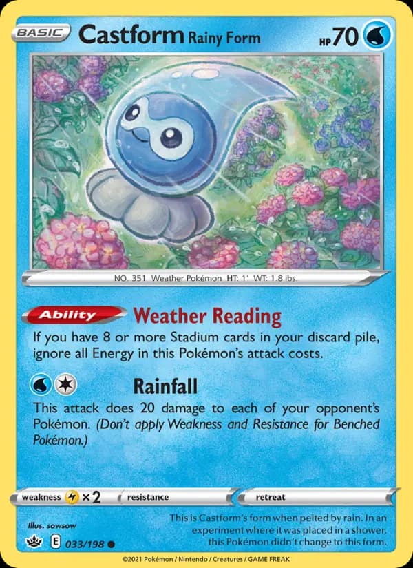 Castform Rainy Form #33 — Chilling Reign