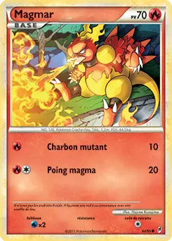 Carte Pokémon Magmar #62 — L'Appel des Légendes