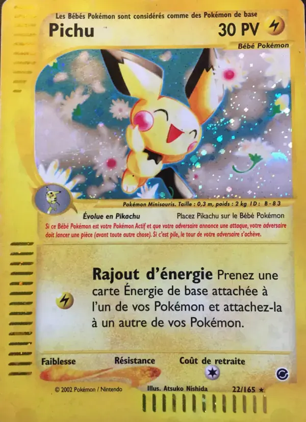 Carte Pokémon Pichu #22 — Expédition