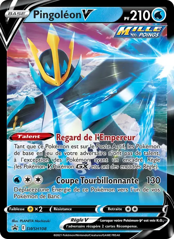 Carte Pokémon Pingoléon V #SWSH108 — Promos Épée et Bouclier