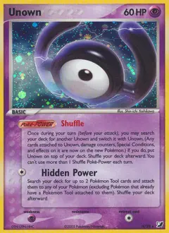 Carte Pokémon Zarbi #H — Forces Cachées