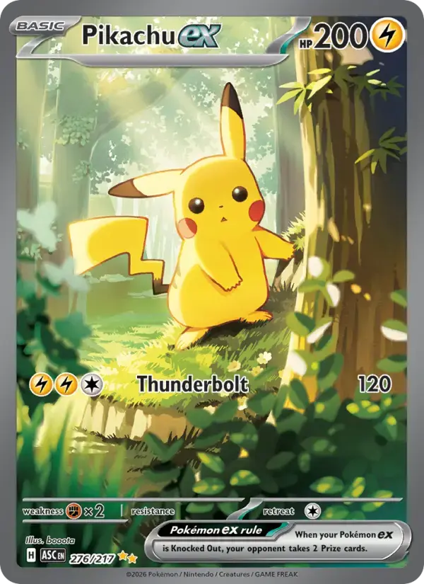 Pikachu ex #276 — Ascended Heroes