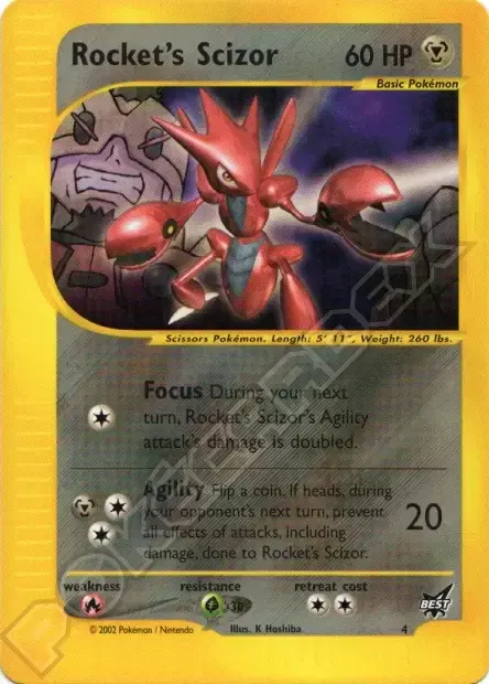 Carte Pokémon Cizayox de Rocket #4/9 — Jumbo
