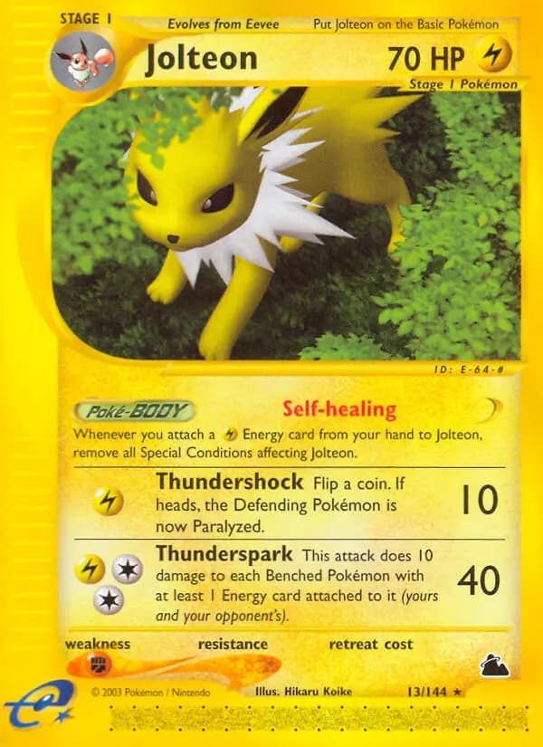 Jolteon #13 — Skyridge