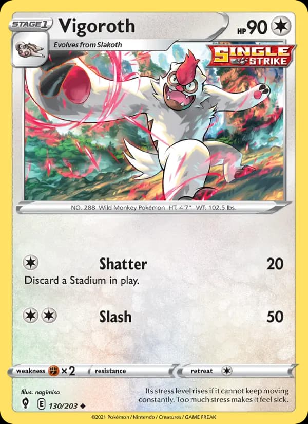 Vigoroth #130 — Evolving Skies