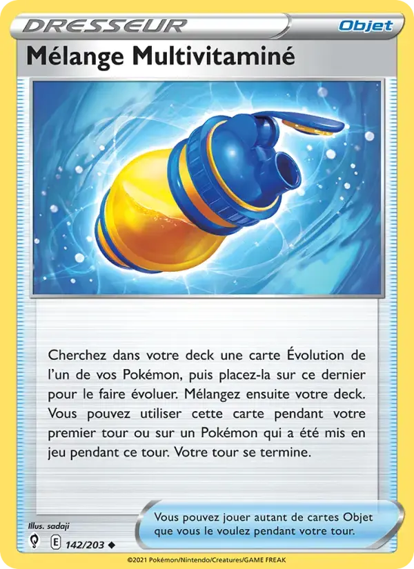 Carte Pokémon Mélange Multivitaminé #142 — Évolution Céleste