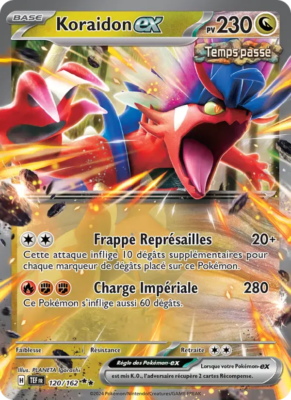 Carte Pokémon Koraidon-ex #120 — Forces Temporelles